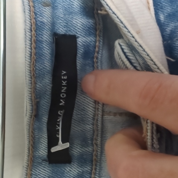 Flying Monkey Two-Tone Flare Jeans - Picture 12 of 15